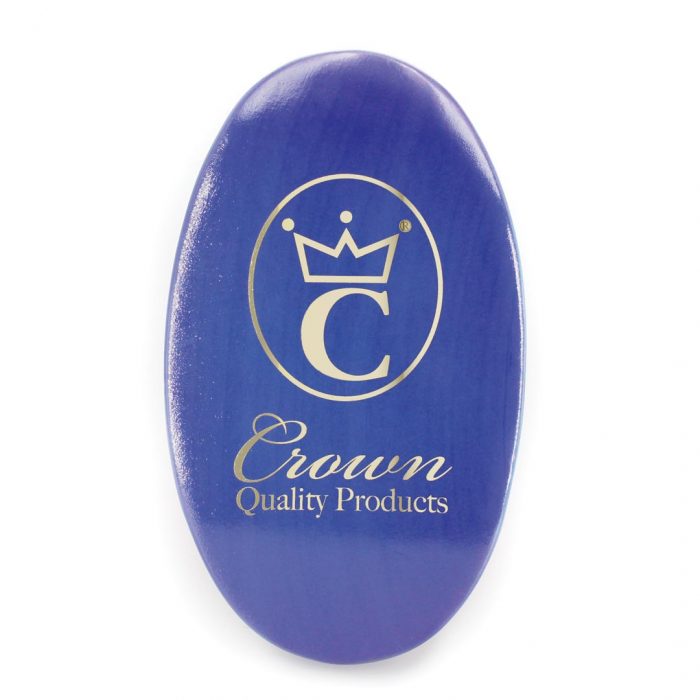 360 Gold Caesar Brush – Royal Blue – Medium Bristle face